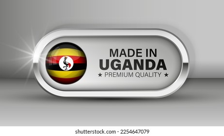 Made in Uganda graphic and label. Element of impact for the use you want to make of it.