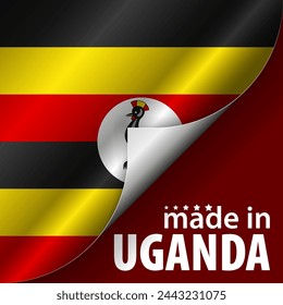 Made in Uganda graphic and label. Element of impact for the use you want to make of it.
