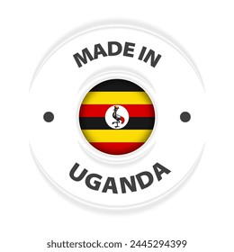 Made in Uganda graphic and label. Element of impact for the use you want to make of it.