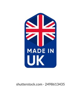 Made In UK Badge Banner icon design