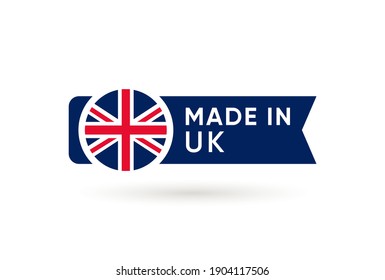 Made In UK Banner icon design svg