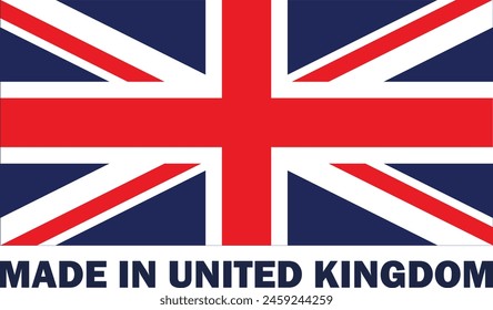 Made in UK, Made in England, Made in united Kingdom, Manufactured in Britain, Britain product icon, Made in Britain label