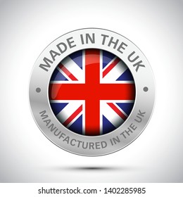 made in the uk flag metal icon  svg