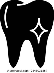 Made in UK Hygiene is key to a sparkling smile with this tooth vector icon solid style. Perfect for dental care products, oral health campaigns, hygiene promotions.