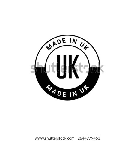 made in UK icon design vector template