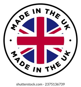 Made in the UK United Kingdom England Europe Sign Signage Banner Badge Label Vector EPS PNG Transparent No Background Clip Art Vector EPS PNG 