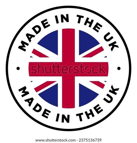 Made in the UK United Kingdom England Europe Sign Signage Banner Badge Label Vector EPS PNG Transparent No Background Clip Art Vector EPS PNG 