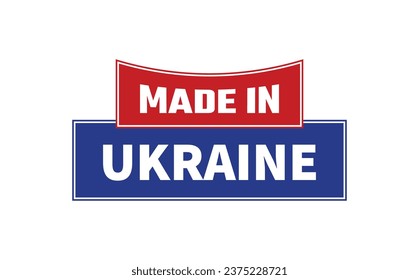 Made In Ukraine Seal Vector