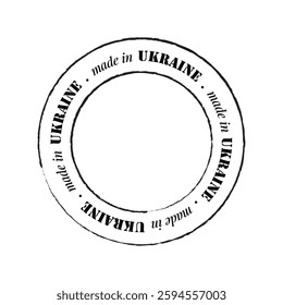Made in Ukraine simple black stamp