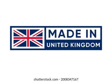 Made in United Kingdom banner vector design 
