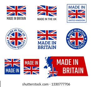 made in United Kingdom, Great Britain product emblem