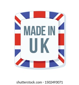 made in United Kingdom of Great Britain Shield sign illustration