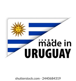 Made in Uruguay graphic and label. Element of impact for the use you want to make of it.