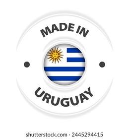 Made in Uruguay graphic and label. Element of impact for the use you want to make of it.