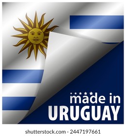 Made in Uruguay graphic and label. Element of impact for the use you want to make of it.