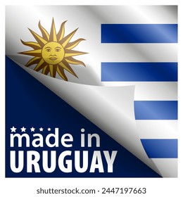 Made in Uruguay graphic and label. Element of impact for the use you want to make of it.