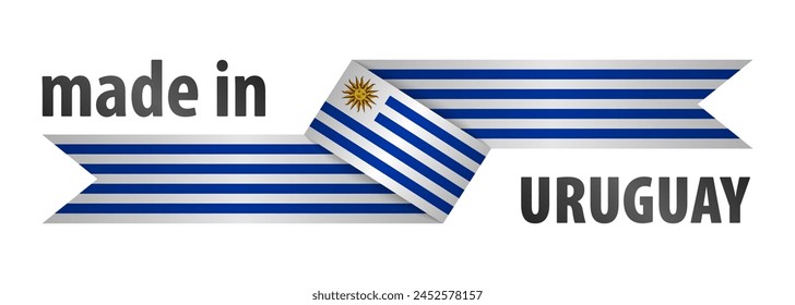 Made in Uruguay graphic and label. Element of impact for the use you want to make of it.