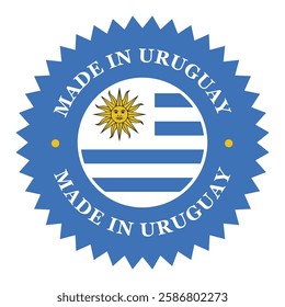 Made In Uruguay
Product Badge Round Sticker Label Icon Roundel