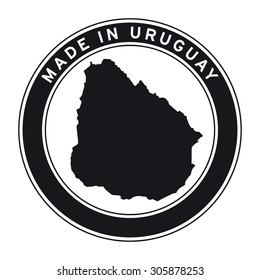 Made in Uruguay vector logo sticker button
