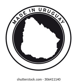 Made in Uruguay vector logo sticker button