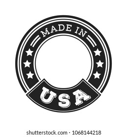 Made in USA, Made in America, American Made, Made In USA, US Logo, USA Manufacture Logo, America Logo, United States, USA Label,  Clothing Tag, Vector Illustration