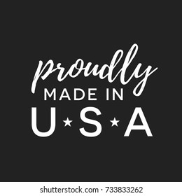 Made in USA, Made in America, American Made, Made In USA, US Logo, USA Manufacture Logo, America Logo, United States, USA Label,  Clothing Tag, Vector Illustration