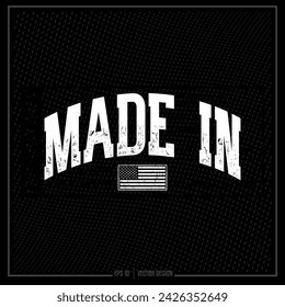 Made in USA, USA, America, Americana, American Flag, Flag, Patriotic