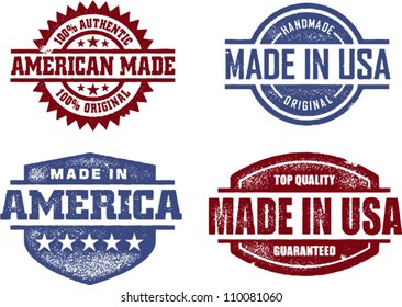 Made in USA America Original Stamps