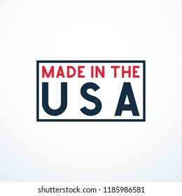 Made in USA badge. Vector illustration