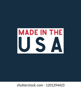 Made in USA badge. Vector illustration