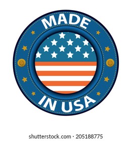 made in USA blue