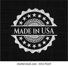 Made in USA chalk emblem