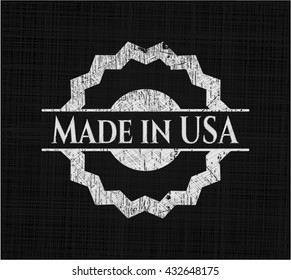 Made in USA chalk emblem
