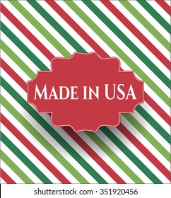Made in USA colorful banner