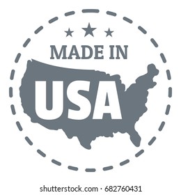 Made in USA country logo. Simple illustration of made in USA country vector logo for web design