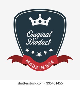 made in usa design, vector illustration eps10 graphic 