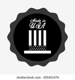 made in usa design, vector illustration eps10 graphic 