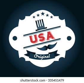 made in usa design, vector illustration eps10 graphic 