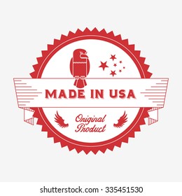 made in usa design, vector illustration eps10 graphic 