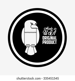 made in usa design, vector illustration eps10 graphic 
