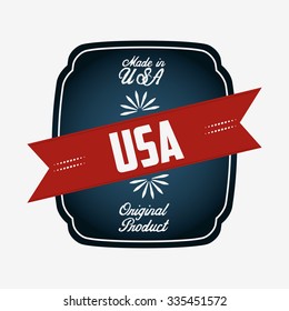 made in usa design, vector illustration eps10 graphic 