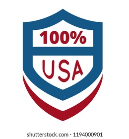 Made in USA Emblem Creative Designs Logo Modern Brand Vector