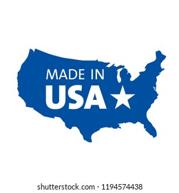 Made in USA Emblem Creative Designs Logo Modern Brand Vector Product