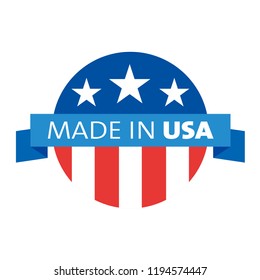 Made in USA Emblem Creative Designs Logo Modern Brand Vector Product