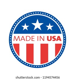 Made in USA Emblem Creative Designs Logo Modern Brand Vector Product