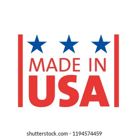 Made in USA Emblem Creative Designs Logo Modern Brand Vector Product