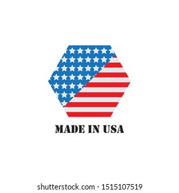 Made in USA Emblem Creative Designs Logo Modern Brand Vector Product
