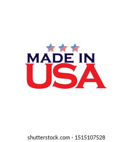 Made in USA Emblem Creative Designs Logo Modern Brand Vector Product

