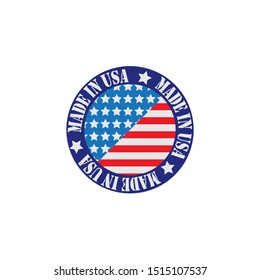 Made in USA Emblem Creative Designs Logo Modern Brand Vector Product
