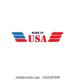 Made in USA Emblem Creative Designs Logo Modern Brand Vector Product
